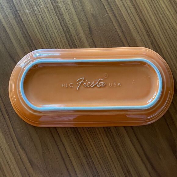 Fiestaware Bread Tray: Orange - Picture 3 of 3